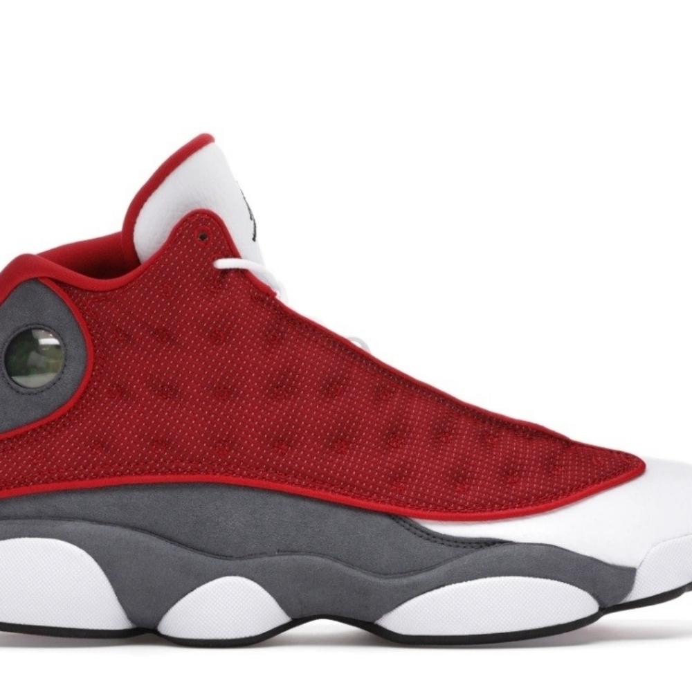 Air jordan 13 red black flint size 7 youth